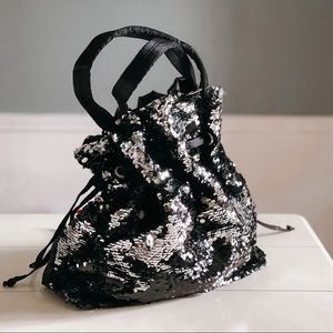 Black bag with Silver sequin